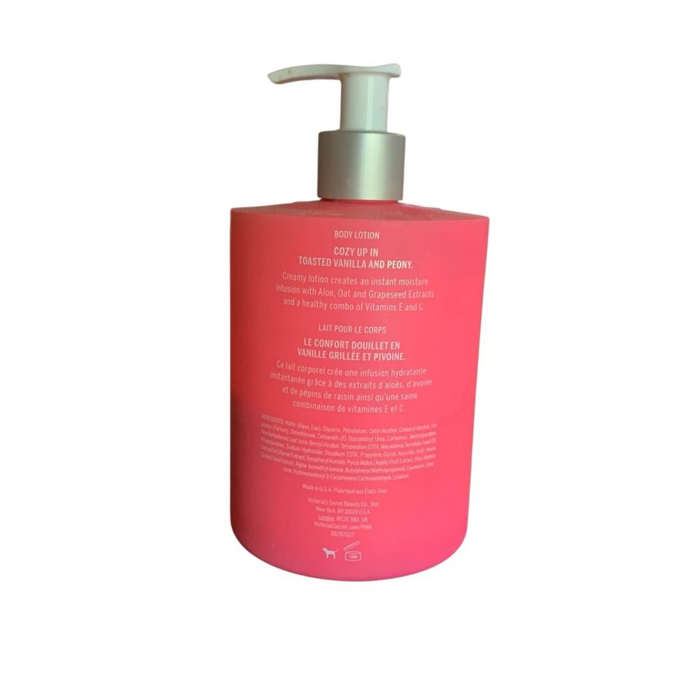 Used Victoria's Secret Pink Warm & Cozy Body Lotion 16.9 fl oz - Picture 2 of 3